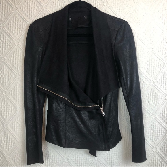 Jackets & Blazers - Soft Light Weight Black Faux Leather Jacket